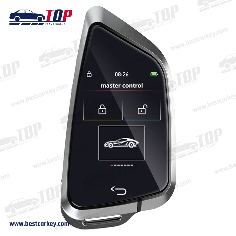 Keyless Entry Push Start Stop Auto Lock Key LCD Touch Screen Smart fjernkontroll Bilnøkkel for BMW